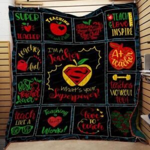 Proud To Be A Teacher Quilt Blanket Tcr01  Quilt